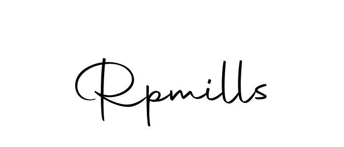 Design your own signature with our free online signature maker. With this signature software, you can create a handwritten (Autography-DOLnW) signature for name Rpmills. Rpmills signature style 10 images and pictures png