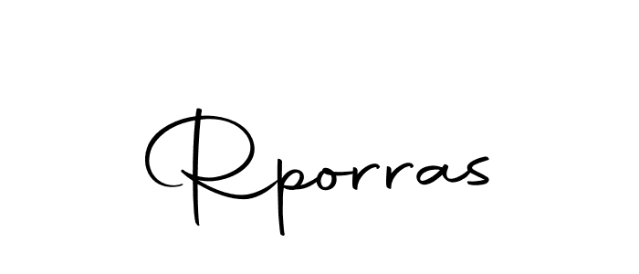 Create a beautiful signature design for name Rporras. With this signature (Autography-DOLnW) fonts, you can make a handwritten signature for free. Rporras signature style 10 images and pictures png