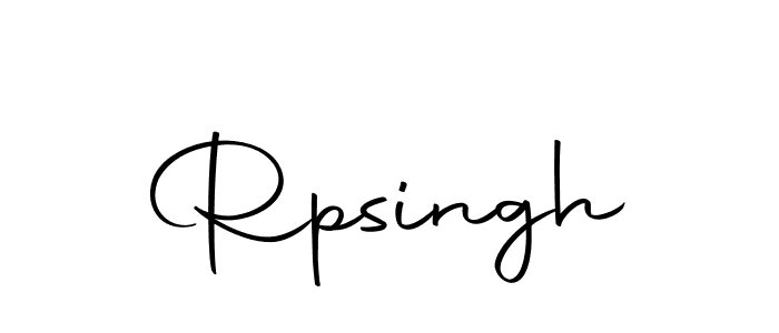 Create a beautiful signature design for name Rpsingh. With this signature (Autography-DOLnW) fonts, you can make a handwritten signature for free. Rpsingh signature style 10 images and pictures png