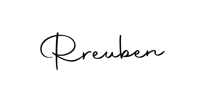 Use a signature maker to create a handwritten signature online. With this signature software, you can design (Autography-DOLnW) your own signature for name Rreuben. Rreuben signature style 10 images and pictures png