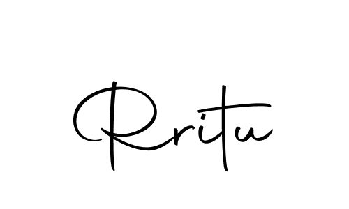 The best way (Autography-DOLnW) to make a short signature is to pick only two or three words in your name. The name Rritu include a total of six letters. For converting this name. Rritu signature style 10 images and pictures png