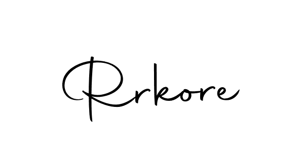 How to make Rrkore name signature. Use Autography-DOLnW style for creating short signs online. This is the latest handwritten sign. Rrkore signature style 10 images and pictures png