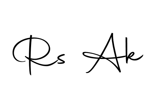 You should practise on your own different ways (Autography-DOLnW) to write your name (Rs Ak) in signature. don't let someone else do it for you. Rs Ak signature style 10 images and pictures png