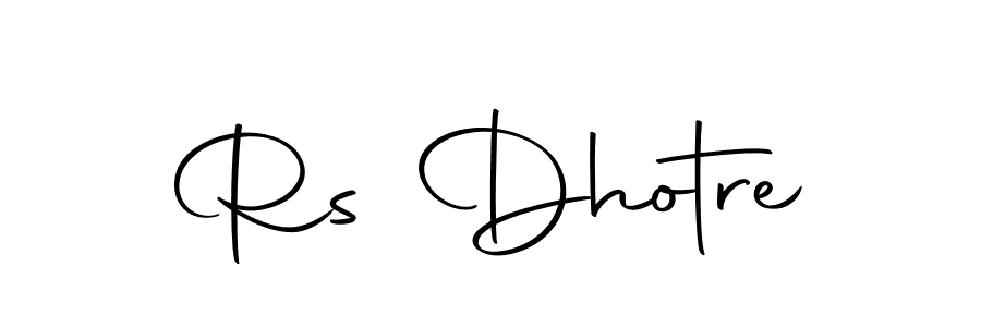 Make a beautiful signature design for name Rs Dhotre. With this signature (Autography-DOLnW) style, you can create a handwritten signature for free. Rs Dhotre signature style 10 images and pictures png