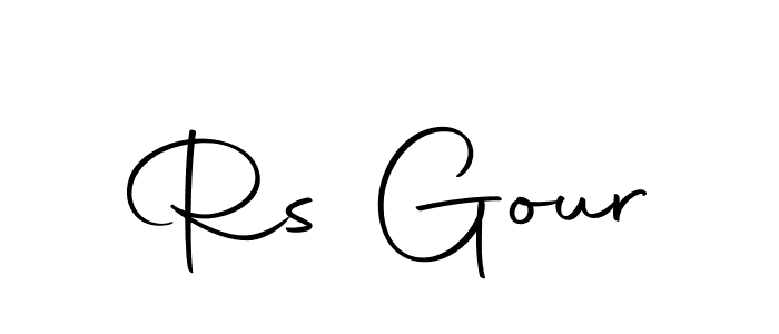 How to make Rs Gour signature? Autography-DOLnW is a professional autograph style. Create handwritten signature for Rs Gour name. Rs Gour signature style 10 images and pictures png