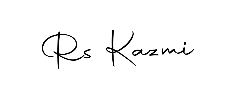 The best way (Autography-DOLnW) to make a short signature is to pick only two or three words in your name. The name Rs Kazmi include a total of six letters. For converting this name. Rs Kazmi signature style 10 images and pictures png