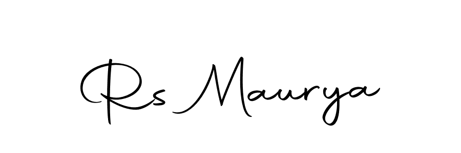 You should practise on your own different ways (Autography-DOLnW) to write your name (Rs Maurya) in signature. don't let someone else do it for you. Rs Maurya signature style 10 images and pictures png
