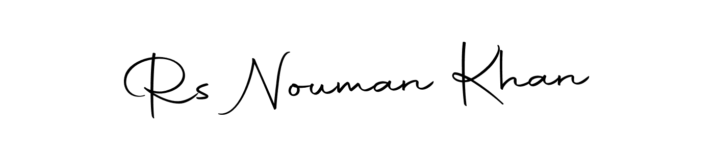 Create a beautiful signature design for name Rs Nouman Khan. With this signature (Autography-DOLnW) fonts, you can make a handwritten signature for free. Rs Nouman Khan signature style 10 images and pictures png