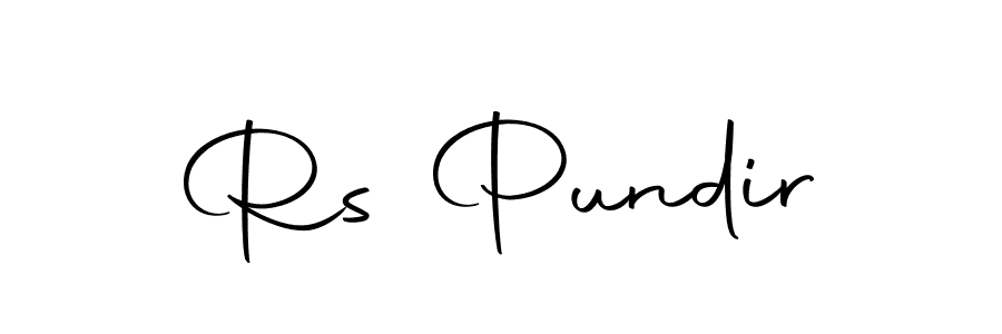 Use a signature maker to create a handwritten signature online. With this signature software, you can design (Autography-DOLnW) your own signature for name Rs Pundir. Rs Pundir signature style 10 images and pictures png