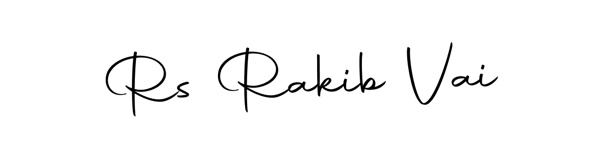 Design your own signature with our free online signature maker. With this signature software, you can create a handwritten (Autography-DOLnW) signature for name Rs Rakib Vai. Rs Rakib Vai signature style 10 images and pictures png