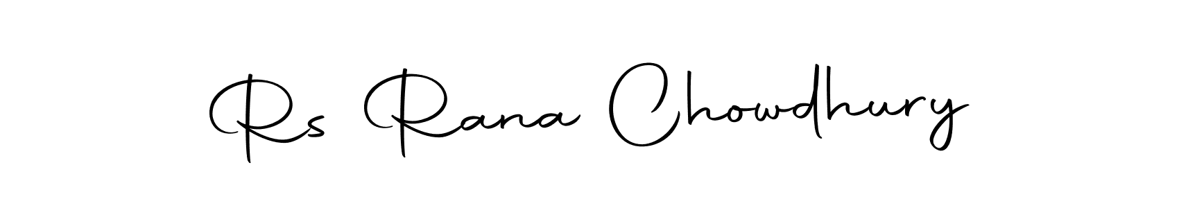 How to make Rs Rana Chowdhury name signature. Use Autography-DOLnW style for creating short signs online. This is the latest handwritten sign. Rs Rana Chowdhury signature style 10 images and pictures png