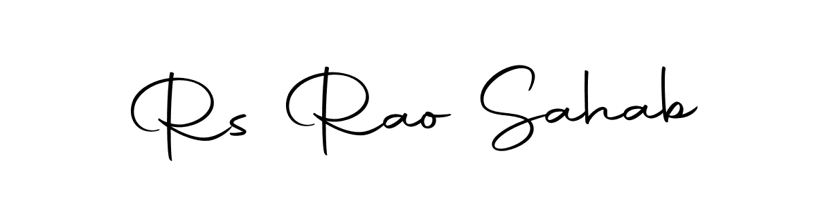 How to make Rs Rao Sahab signature? Autography-DOLnW is a professional autograph style. Create handwritten signature for Rs Rao Sahab name. Rs Rao Sahab signature style 10 images and pictures png