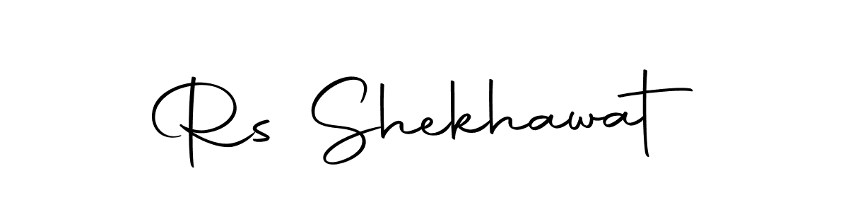 Create a beautiful signature design for name Rs Shekhawat. With this signature (Autography-DOLnW) fonts, you can make a handwritten signature for free. Rs Shekhawat signature style 10 images and pictures png