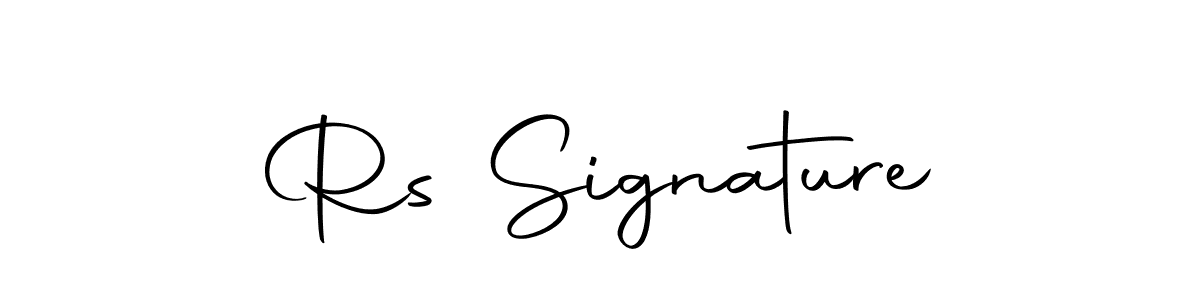 You should practise on your own different ways (Autography-DOLnW) to write your name (Rs Signature) in signature. don't let someone else do it for you. Rs Signature signature style 10 images and pictures png