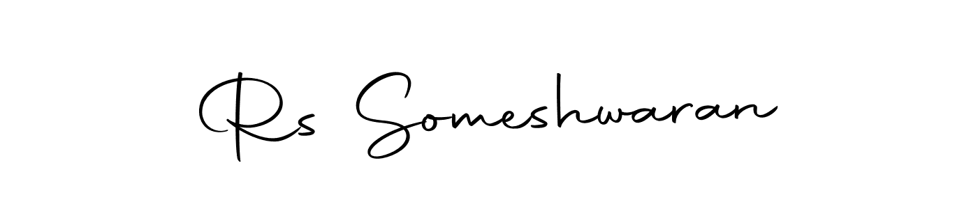Create a beautiful signature design for name Rs Someshwaran. With this signature (Autography-DOLnW) fonts, you can make a handwritten signature for free. Rs Someshwaran signature style 10 images and pictures png