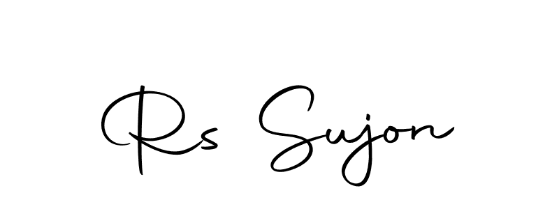 Create a beautiful signature design for name Rs Sujon. With this signature (Autography-DOLnW) fonts, you can make a handwritten signature for free. Rs Sujon signature style 10 images and pictures png