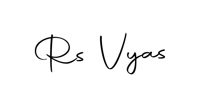 Make a beautiful signature design for name Rs Vyas. Use this online signature maker to create a handwritten signature for free. Rs Vyas signature style 10 images and pictures png
