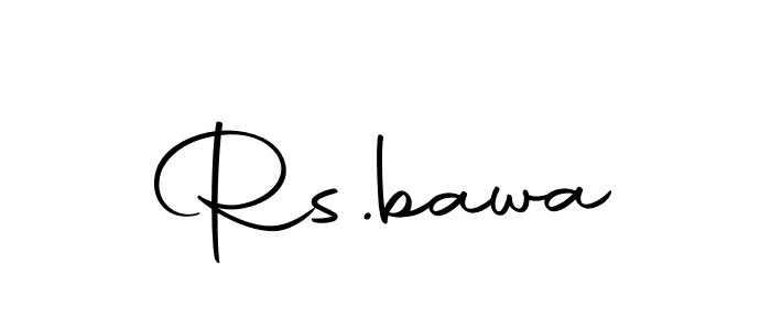 You should practise on your own different ways (Autography-DOLnW) to write your name (Rs.bawa) in signature. don't let someone else do it for you. Rs.bawa signature style 10 images and pictures png