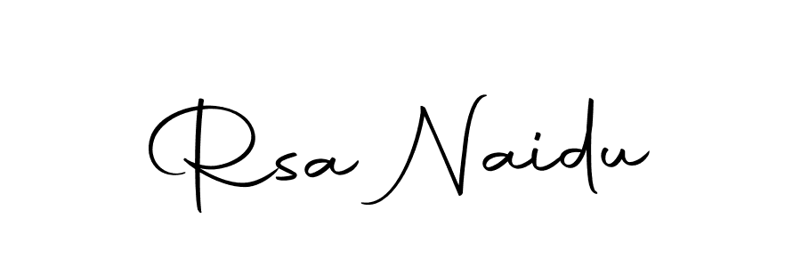 Make a beautiful signature design for name Rsa Naidu. With this signature (Autography-DOLnW) style, you can create a handwritten signature for free. Rsa Naidu signature style 10 images and pictures png