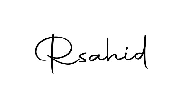 Autography-DOLnW is a professional signature style that is perfect for those who want to add a touch of class to their signature. It is also a great choice for those who want to make their signature more unique. Get Rsahid name to fancy signature for free. Rsahid signature style 10 images and pictures png
