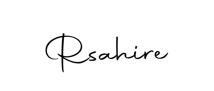 Make a beautiful signature design for name Rsahire. Use this online signature maker to create a handwritten signature for free. Rsahire signature style 10 images and pictures png