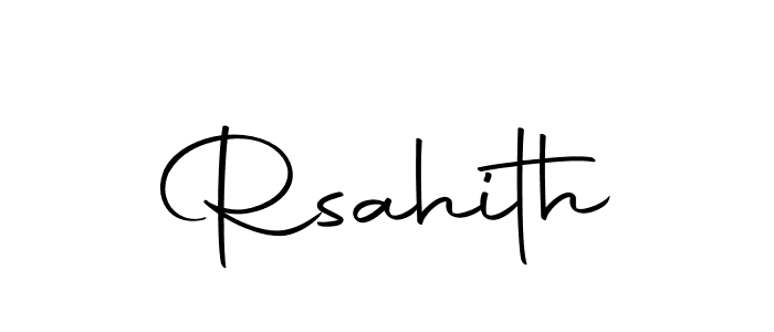 Create a beautiful signature design for name Rsahith. With this signature (Autography-DOLnW) fonts, you can make a handwritten signature for free. Rsahith signature style 10 images and pictures png