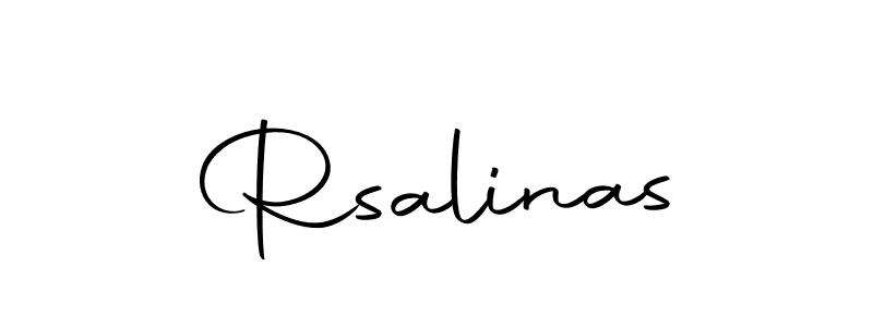 Use a signature maker to create a handwritten signature online. With this signature software, you can design (Autography-DOLnW) your own signature for name Rsalinas. Rsalinas signature style 10 images and pictures png