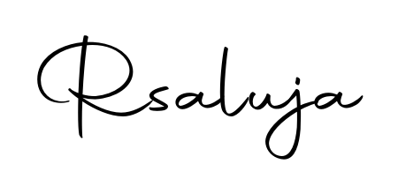 A timeless handwritten aesthetic for Rsaluja. The Autography-DOLnW font gives your signature a handcrafted feel with natural curves. Rsaluja signature style 10 images and pictures png
