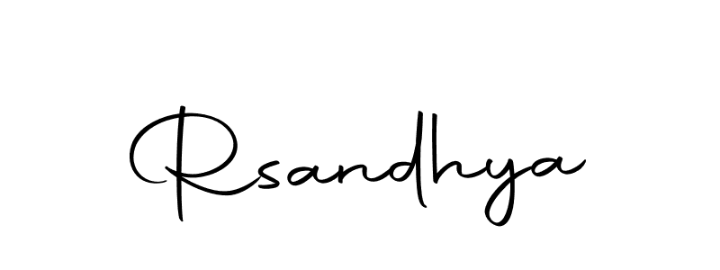 Make a short Rsandhya signature style. Manage your documents anywhere anytime using Autography-DOLnW. Create and add eSignatures, submit forms, share and send files easily. Rsandhya signature style 10 images and pictures png