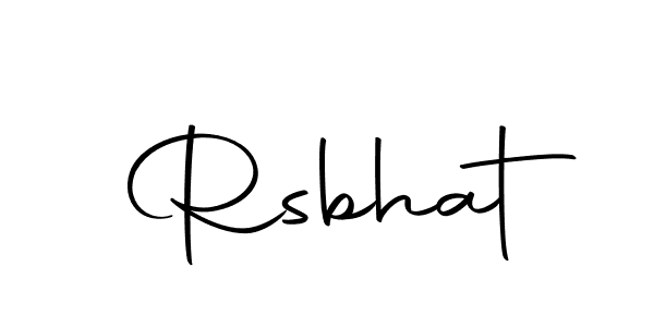 How to make Rsbhat signature? Autography-DOLnW is a professional autograph style. Create handwritten signature for Rsbhat name. Rsbhat signature style 10 images and pictures png