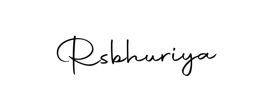 Use a signature maker to create a handwritten signature online. With this signature software, you can design (Autography-DOLnW) your own signature for name Rsbhuriya. Rsbhuriya signature style 10 images and pictures png