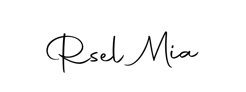 Autography-DOLnW is a professional signature style that is perfect for those who want to add a touch of class to their signature. It is also a great choice for those who want to make their signature more unique. Get Rsel Mia name to fancy signature for free. Rsel Mia signature style 10 images and pictures png
