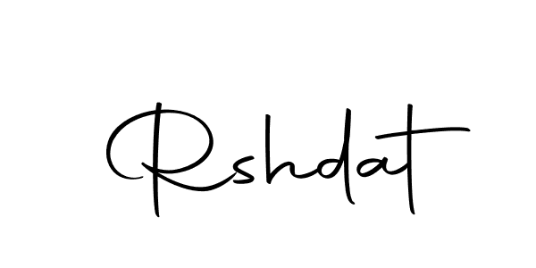 How to make Rshdat signature? Autography-DOLnW is a professional autograph style. Create handwritten signature for Rshdat name. Rshdat signature style 10 images and pictures png