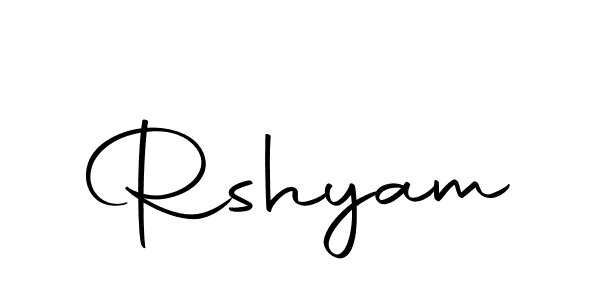 Create a beautiful signature design for name Rshyam. With this signature (Autography-DOLnW) fonts, you can make a handwritten signature for free. Rshyam signature style 10 images and pictures png