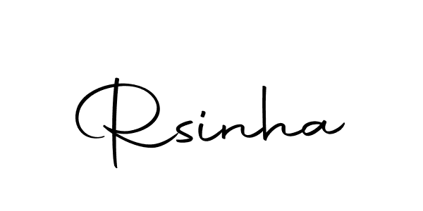 Use a signature maker to create a handwritten signature online. With this signature software, you can design (Autography-DOLnW) your own signature for name Rsinha. Rsinha signature style 10 images and pictures png