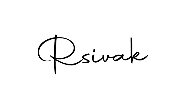 Rsivak stylish signature style. Best Handwritten Sign (Autography-DOLnW) for my name. Handwritten Signature Collection Ideas for my name Rsivak. Rsivak signature style 10 images and pictures png