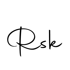 Use a signature maker to create a handwritten signature online. With this signature software, you can design (Autography-DOLnW) your own signature for name Rsk. Rsk signature style 10 images and pictures png