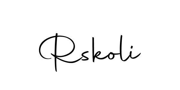 Make a beautiful signature design for name Rskoli. With this signature (Autography-DOLnW) style, you can create a handwritten signature for free. Rskoli signature style 10 images and pictures png