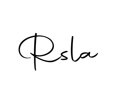 if you are searching for the best signature style for your name Rsla. so please give up your signature search. here we have designed multiple signature styles  using Autography-DOLnW. Rsla signature style 10 images and pictures png