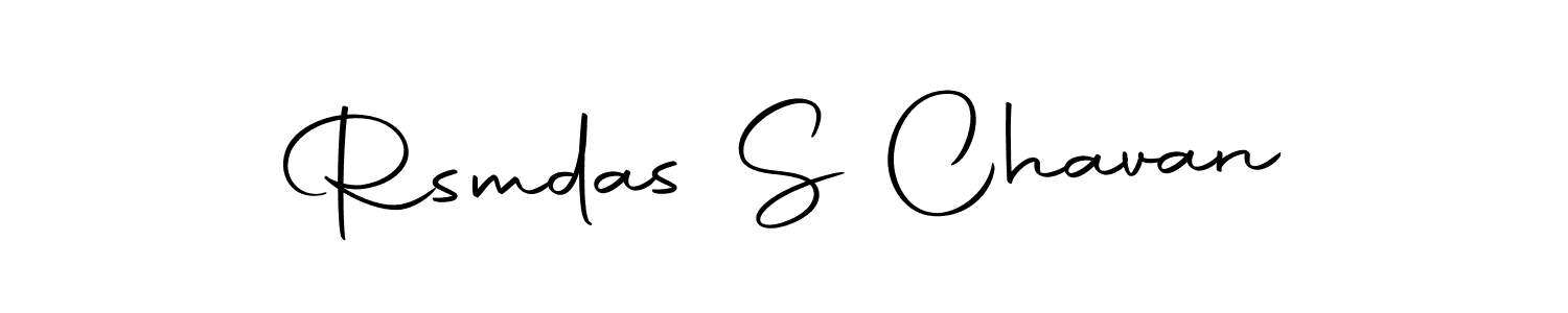 Make a short Rsmdas S Chavan signature style. Manage your documents anywhere anytime using Autography-DOLnW. Create and add eSignatures, submit forms, share and send files easily. Rsmdas S Chavan signature style 10 images and pictures png