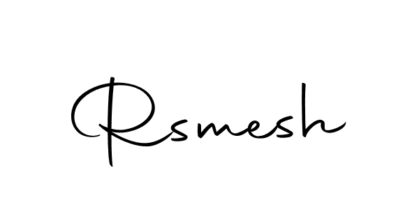 Design your own signature with our free online signature maker. With this signature software, you can create a handwritten (Autography-DOLnW) signature for name Rsmesh. Rsmesh signature style 10 images and pictures png