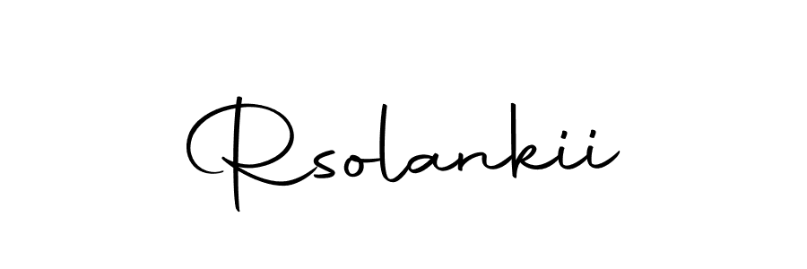 Make a beautiful signature design for name Rsolankii. With this signature (Autography-DOLnW) style, you can create a handwritten signature for free. Rsolankii signature style 10 images and pictures png