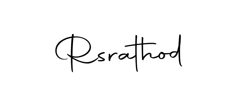 Make a beautiful signature design for name Rsrathod. With this signature (Autography-DOLnW) style, you can create a handwritten signature for free. Rsrathod signature style 10 images and pictures png