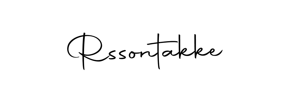 Use a signature maker to create a handwritten signature online. With this signature software, you can design (Autography-DOLnW) your own signature for name Rssontakke. Rssontakke signature style 10 images and pictures png