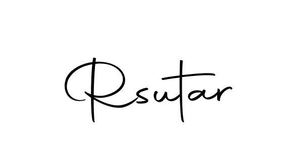 You should practise on your own different ways (Autography-DOLnW) to write your name (Rsutar) in signature. don't let someone else do it for you. Rsutar signature style 10 images and pictures png