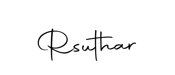How to make Rsuthar signature? Autography-DOLnW is a professional autograph style. Create handwritten signature for Rsuthar name. Rsuthar signature style 10 images and pictures png
