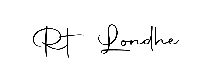 You should practise on your own different ways (Autography-DOLnW) to write your name (Rt Londhe) in signature. don't let someone else do it for you. Rt Londhe signature style 10 images and pictures png