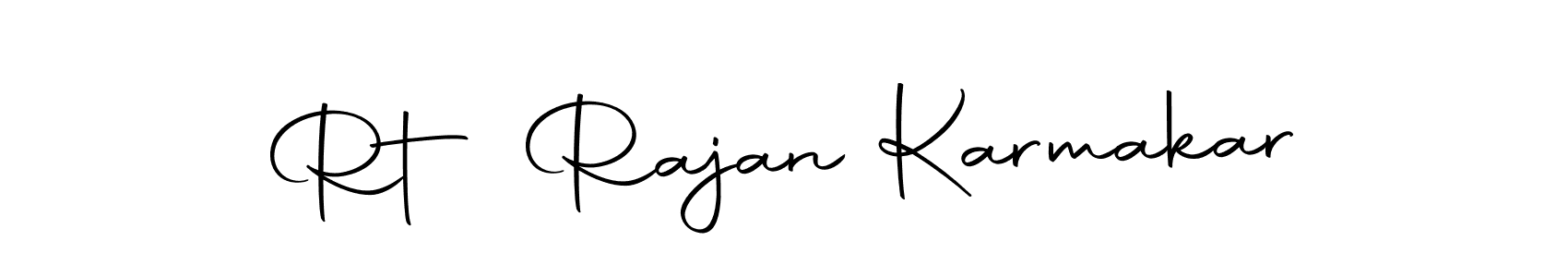 The best way (Autography-DOLnW) to make a short signature is to pick only two or three words in your name. The name Rt Rajan Karmakar include a total of six letters. For converting this name. Rt Rajan Karmakar signature style 10 images and pictures png