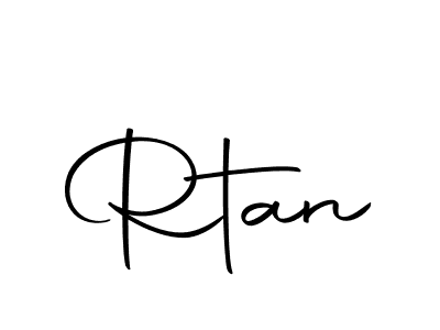 if you are searching for the best signature style for your name Rtan. so please give up your signature search. here we have designed multiple signature styles  using Autography-DOLnW. Rtan signature style 10 images and pictures png