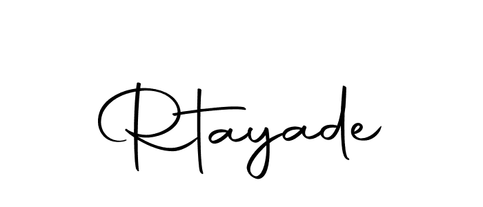 You should practise on your own different ways (Autography-DOLnW) to write your name (Rtayade) in signature. don't let someone else do it for you. Rtayade signature style 10 images and pictures png